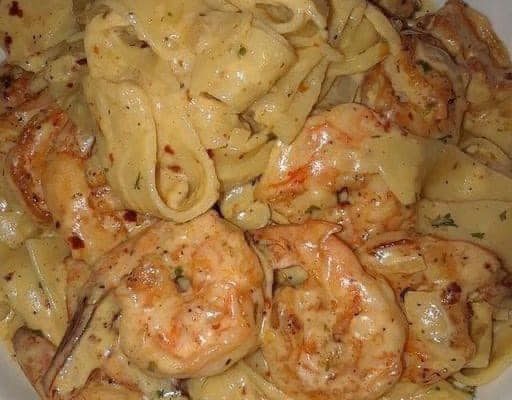 Shrimp Fettuccine Alfredo