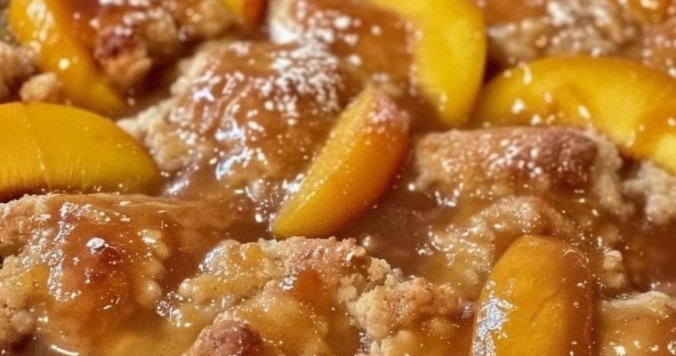 Old Time Oven Peach Cobbler