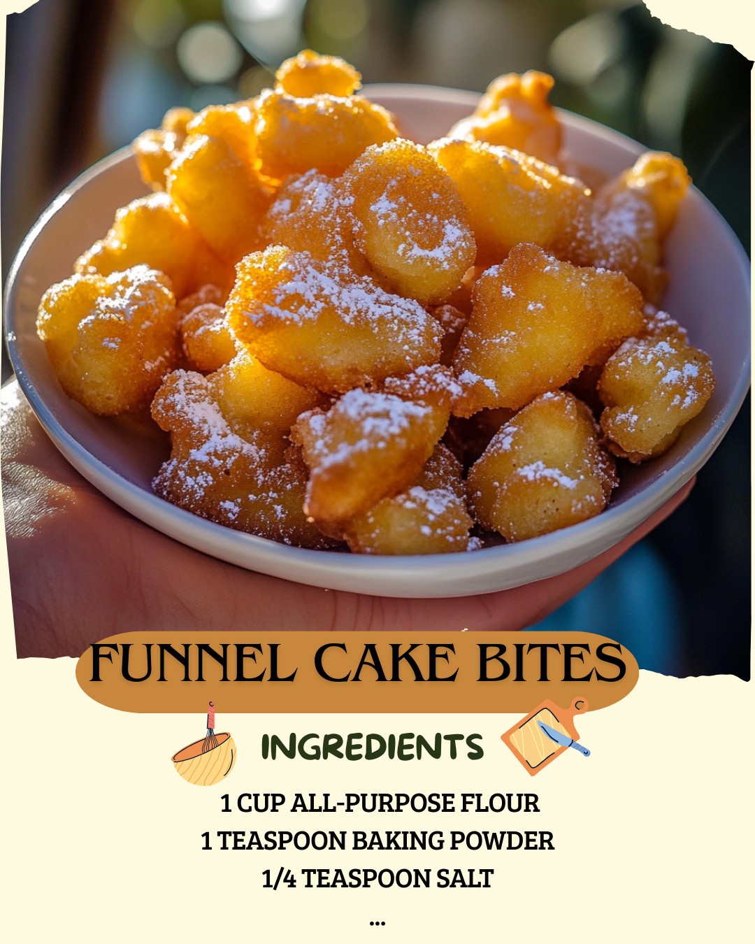 Funnel Cake Bites