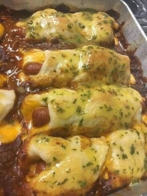 Chili Cheese Dog Bake Dinner!!