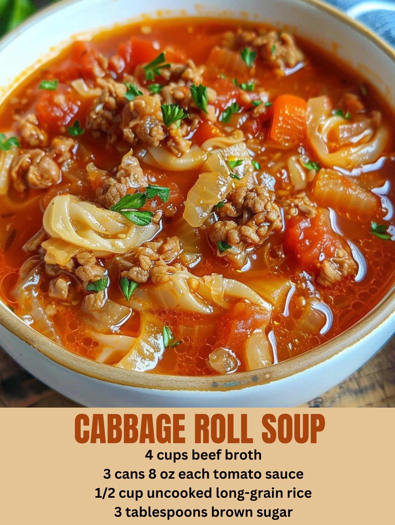 CABBAGE ROLL SOUP