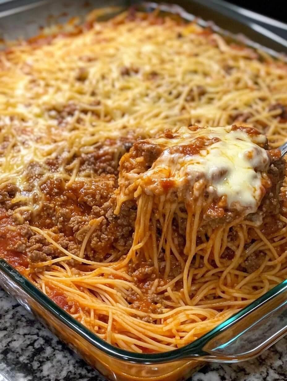 MILLION DOLLAR SPAGHETTI CASSEROLE