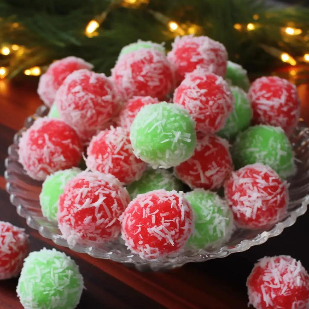 CHRISTMAS JELLO BALLS