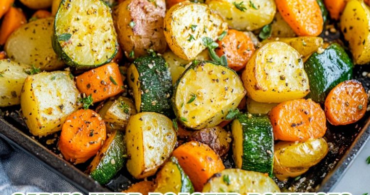 Garlic Herb Roasted Potatoes, Carrots, & Zucchini