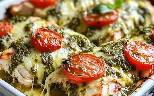 Pesto Chicken Bake