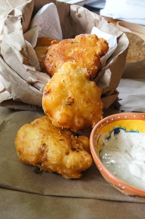 Cauliflower Cheese Fritters
