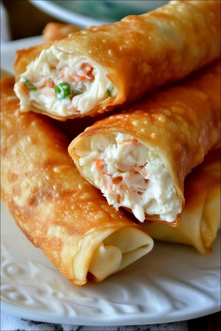 CRAB RANGOON EGG ROLLS