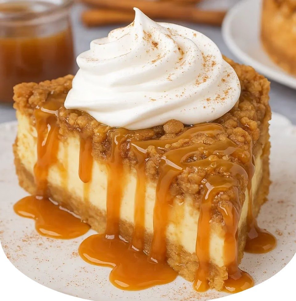 Apple Crisp Cheesecake