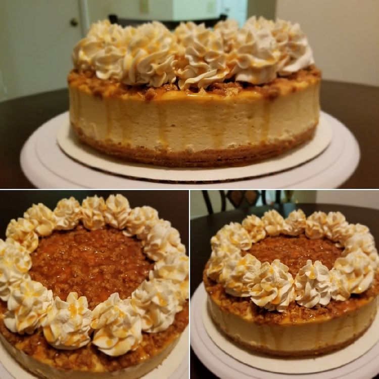 APPLE CRISP CHEESECAKE