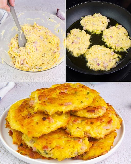 POTATO & HAM FRITTERS