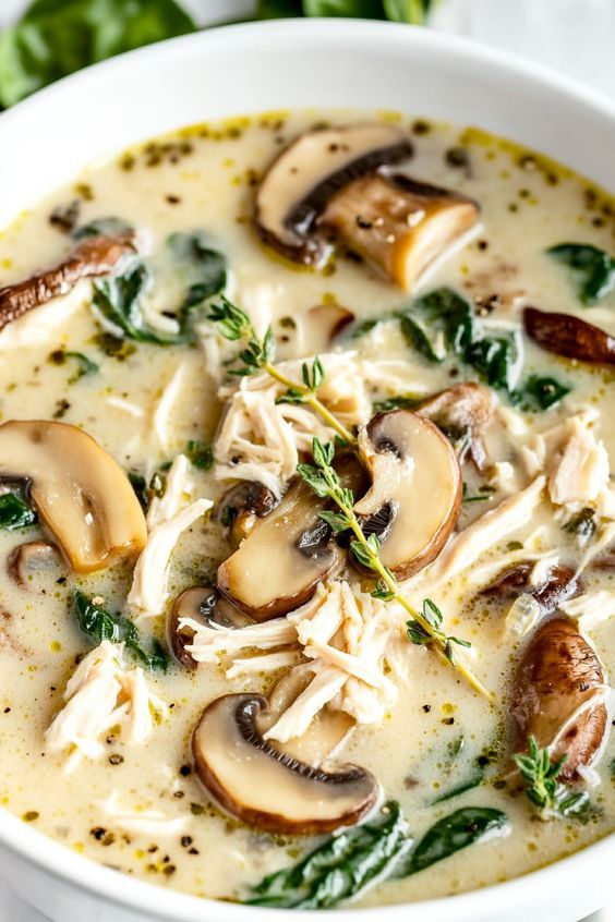 Rotisserie Chicken Mushroom Soup