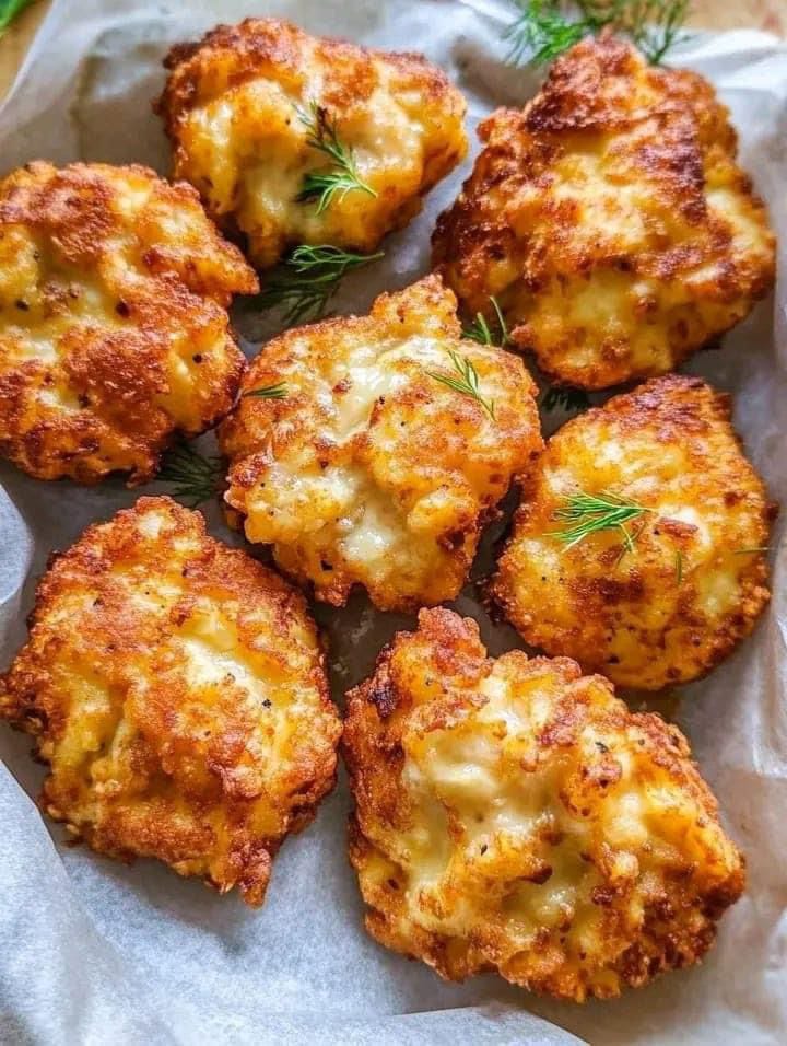 Easy Cauliflower Cheese Fritters