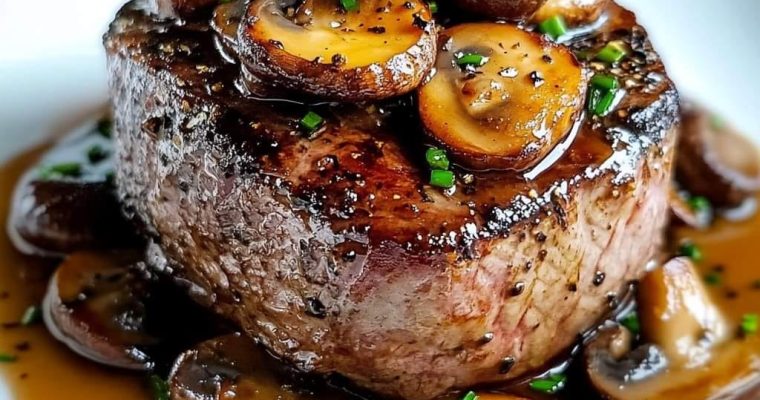 Filet Mignon with Mushroom Sauce