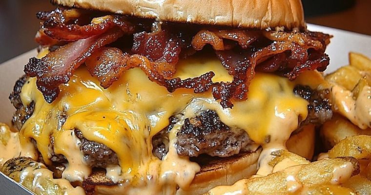 Cheesy Bacon Burger Delight