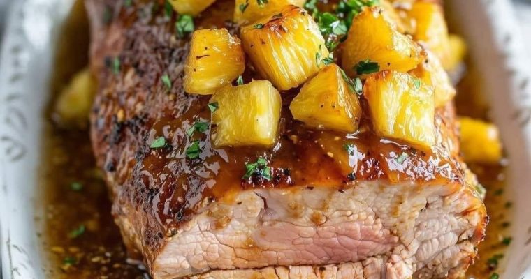 Pineapple-Glazed Pork Loin