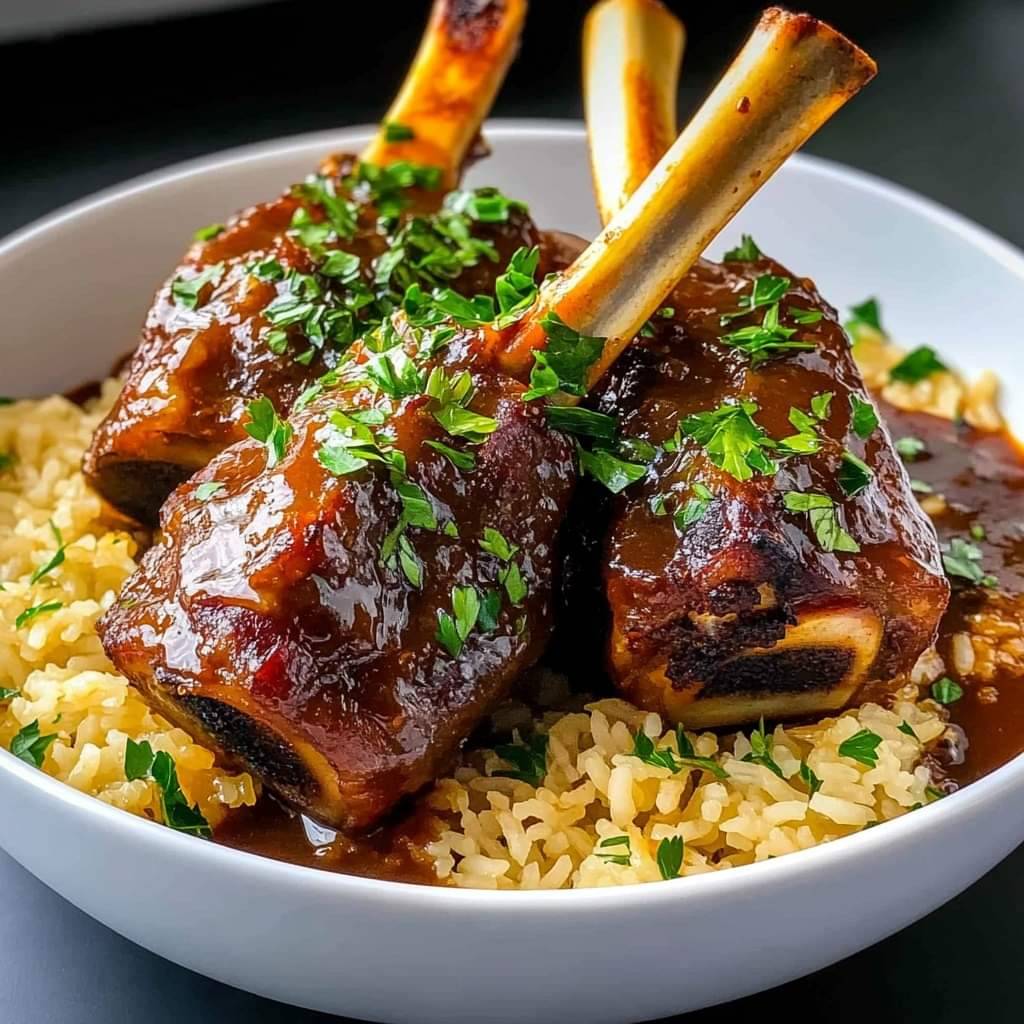 Braised Short Ribs with Rice