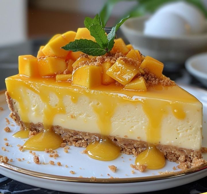 No bake Mango Cheesecake
