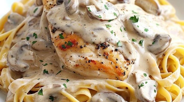 Chicken & Mushroom Alfredo