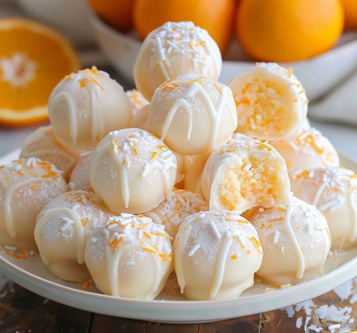 Orange Creamsicle Truffles