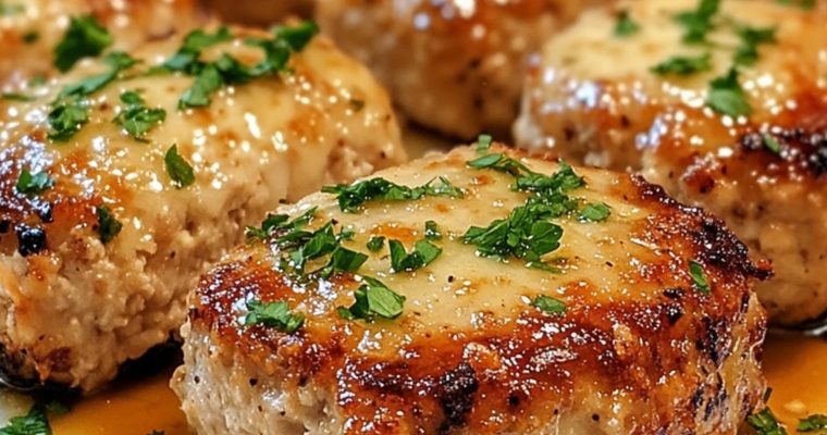 Garlic Parmesan Chicken Meatloaves