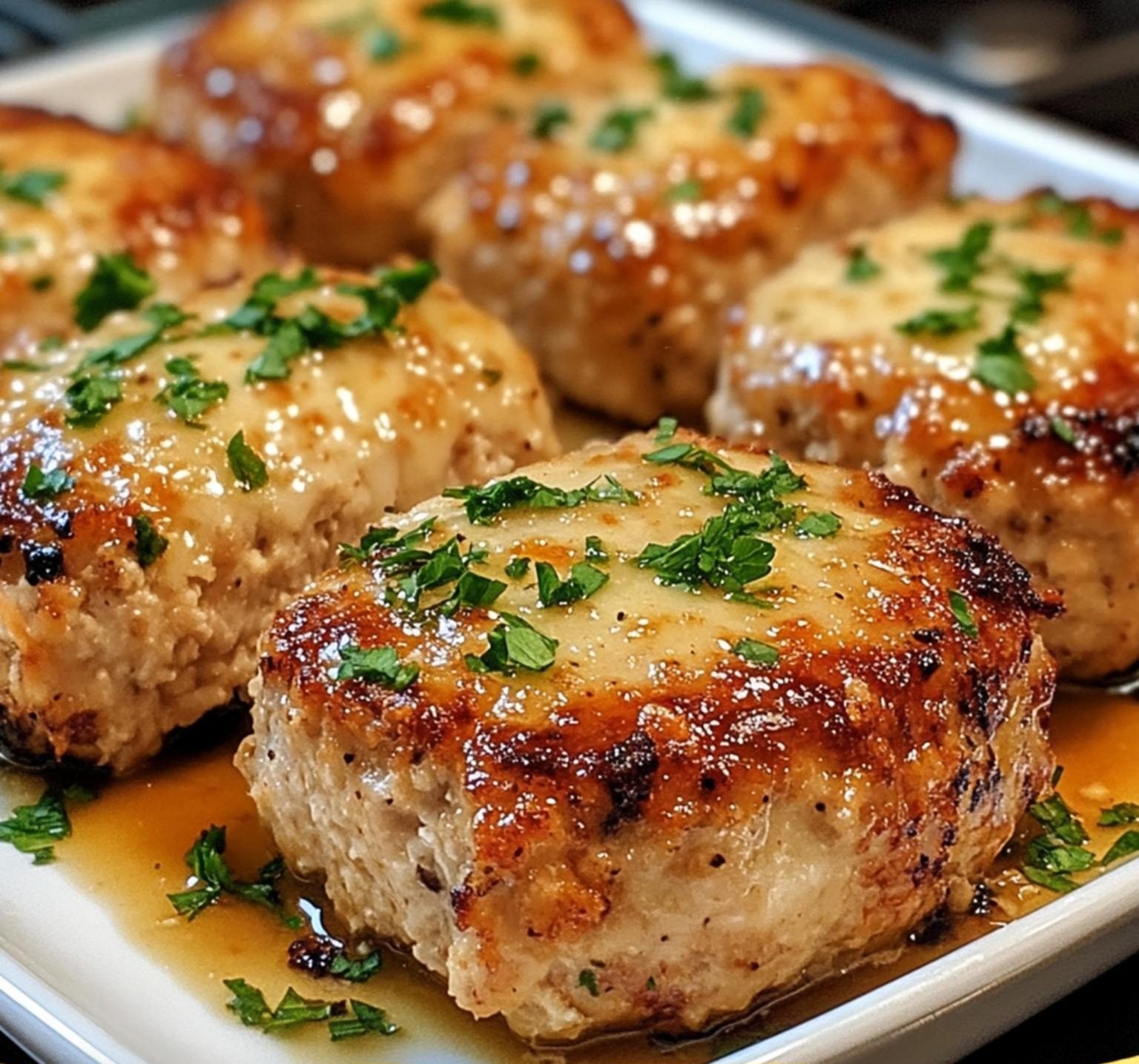 Garlic Parmesan Chicken Meatloaves