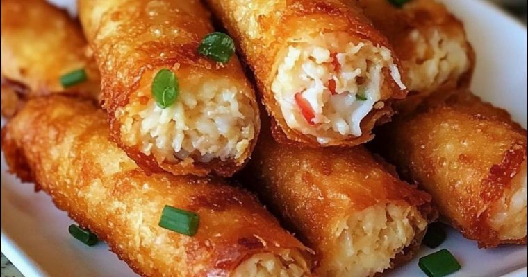 Crab Cake Egg Rolls