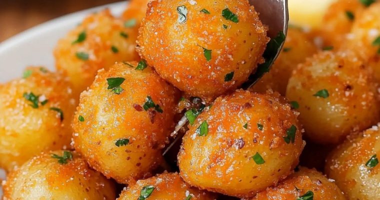 Garlic Potato Pops