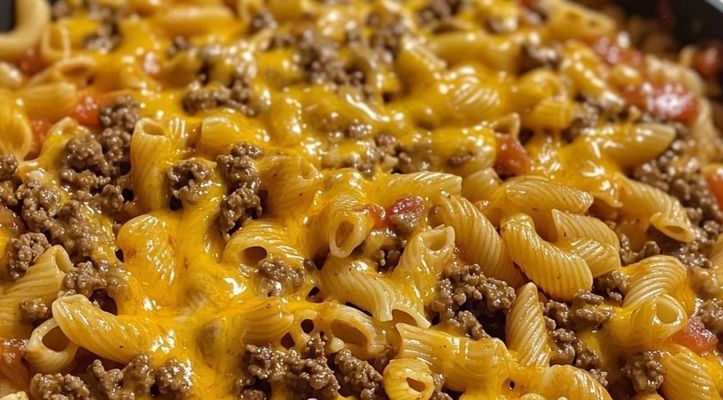 Cheesy Beef Taco Pasta