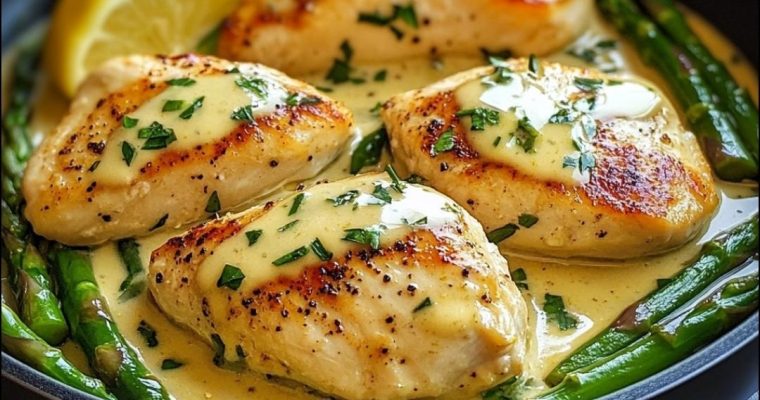Creamy Lemon Chicken and Asparagus