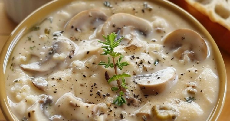 Delicious Cream of Mushroom Soup