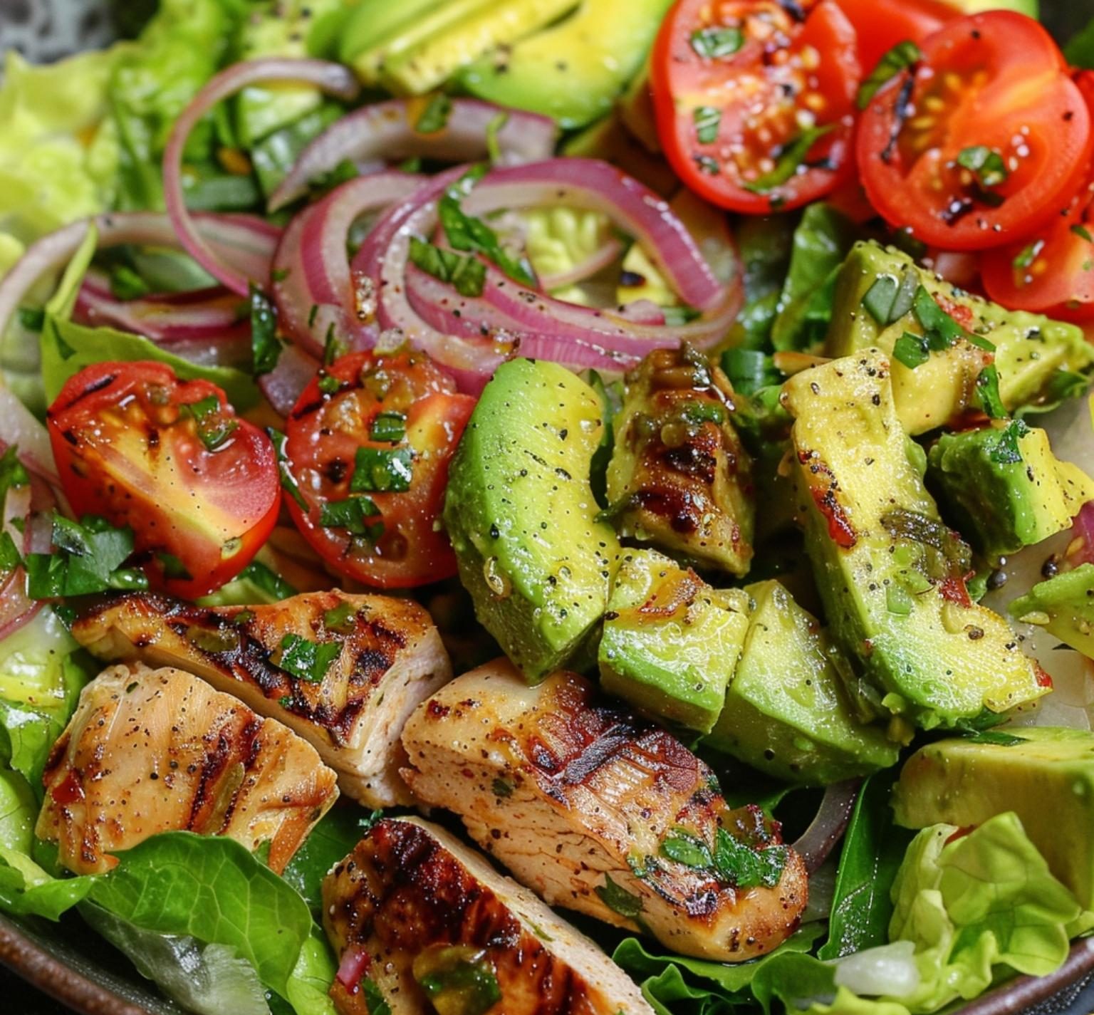 Honey-Lime Chicken And Avocado Salad