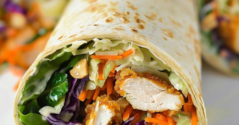 Asian Chicken Salad Wrap