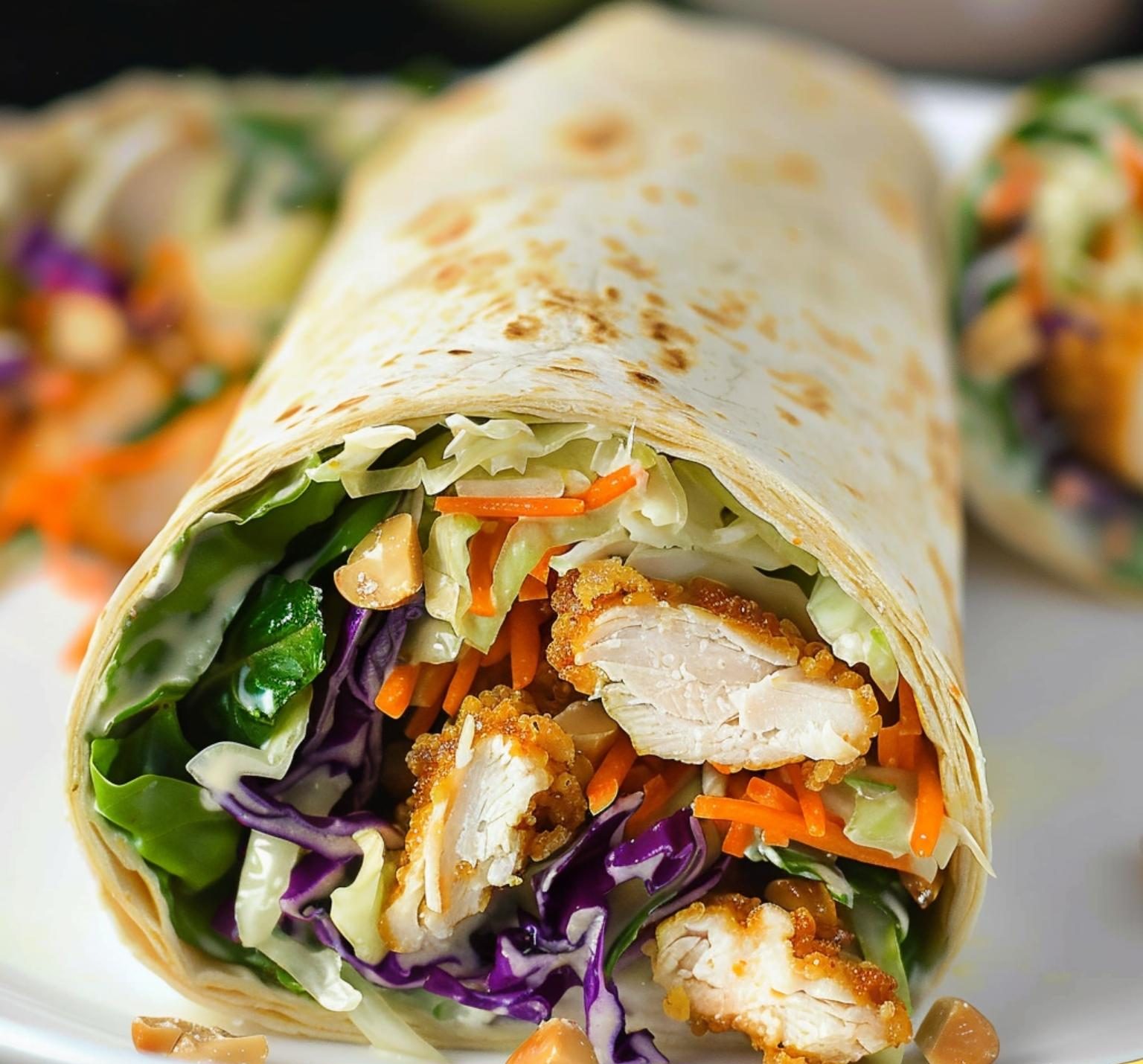 Asian Chicken Salad Wrap