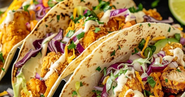 Crispy Fried Chicken Tacos