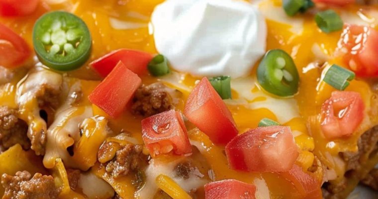 TACO CASSEROLE WITH TORTILLAS