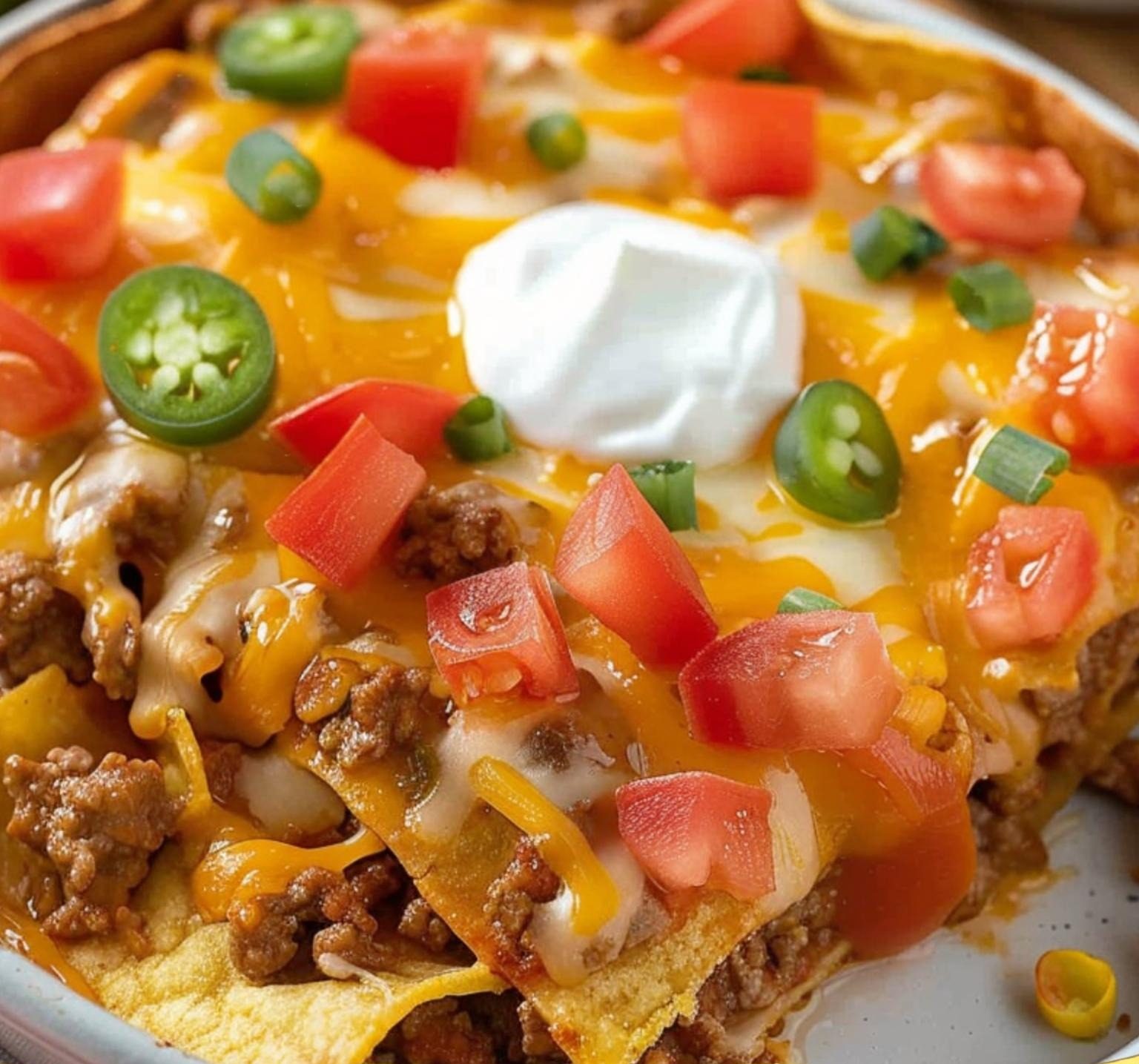 TACO CASSEROLE WITH TORTILLAS