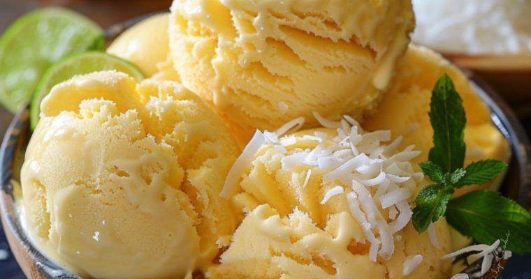 Coconut Mango Ice Cream