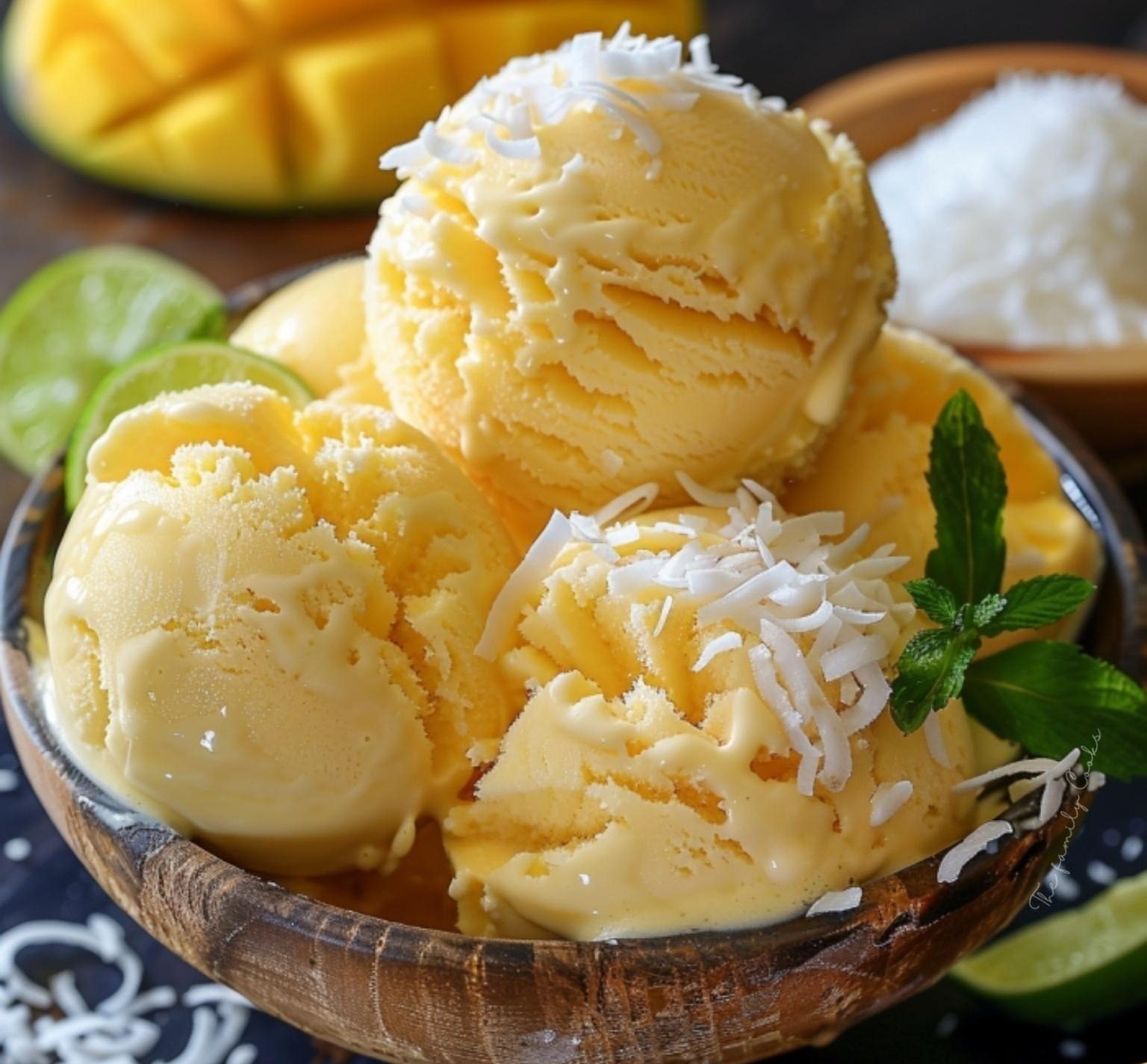 Coconut Mango Ice Cream