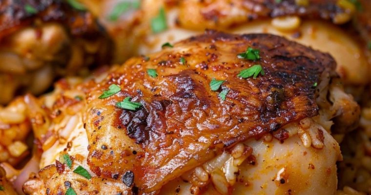 Paprika Chicken & Rice Bake