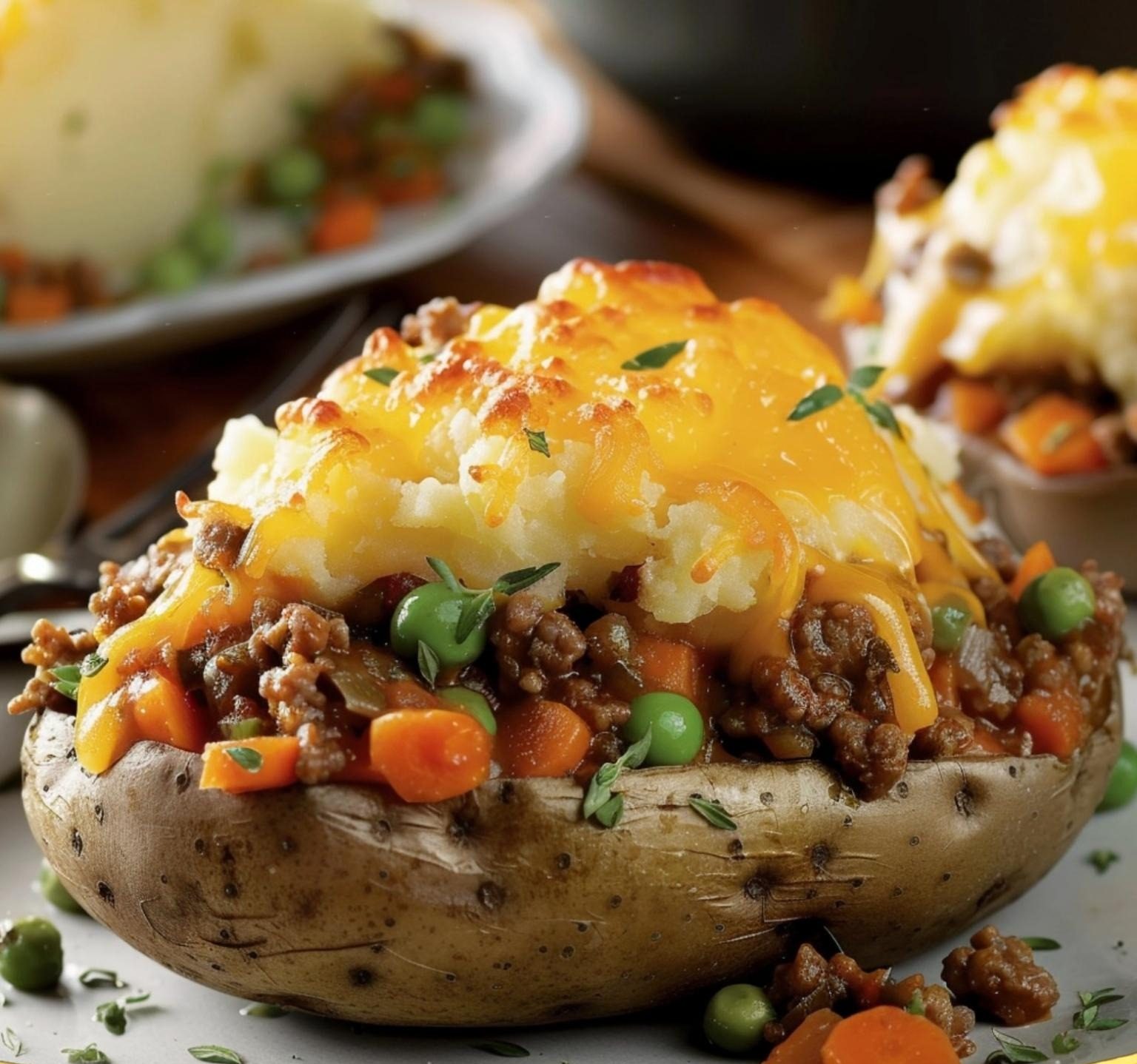 Shepherd’s Pie Baked Potatoes