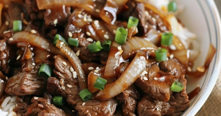 Beef and Onion Stir-Fry