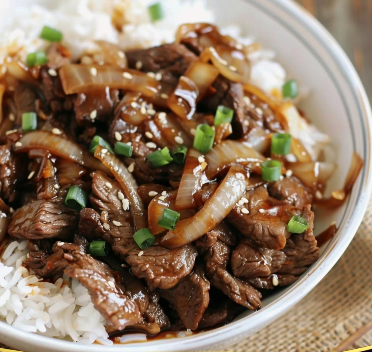 Beef and Onion Stir-Fry