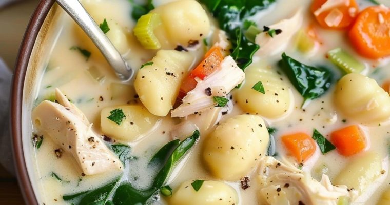 Creamy Chicken Gnocchi Soup