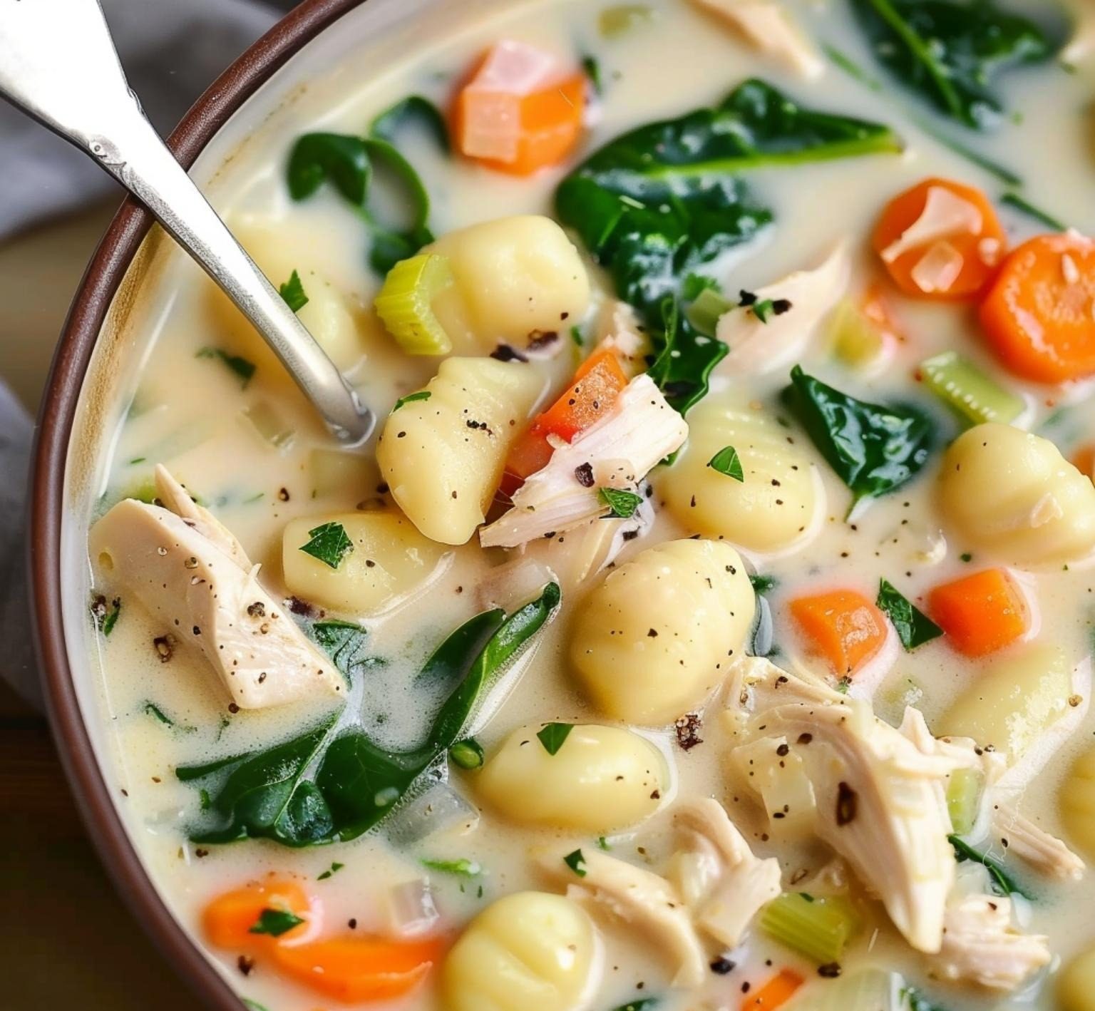 Creamy Chicken Gnocchi Soup
