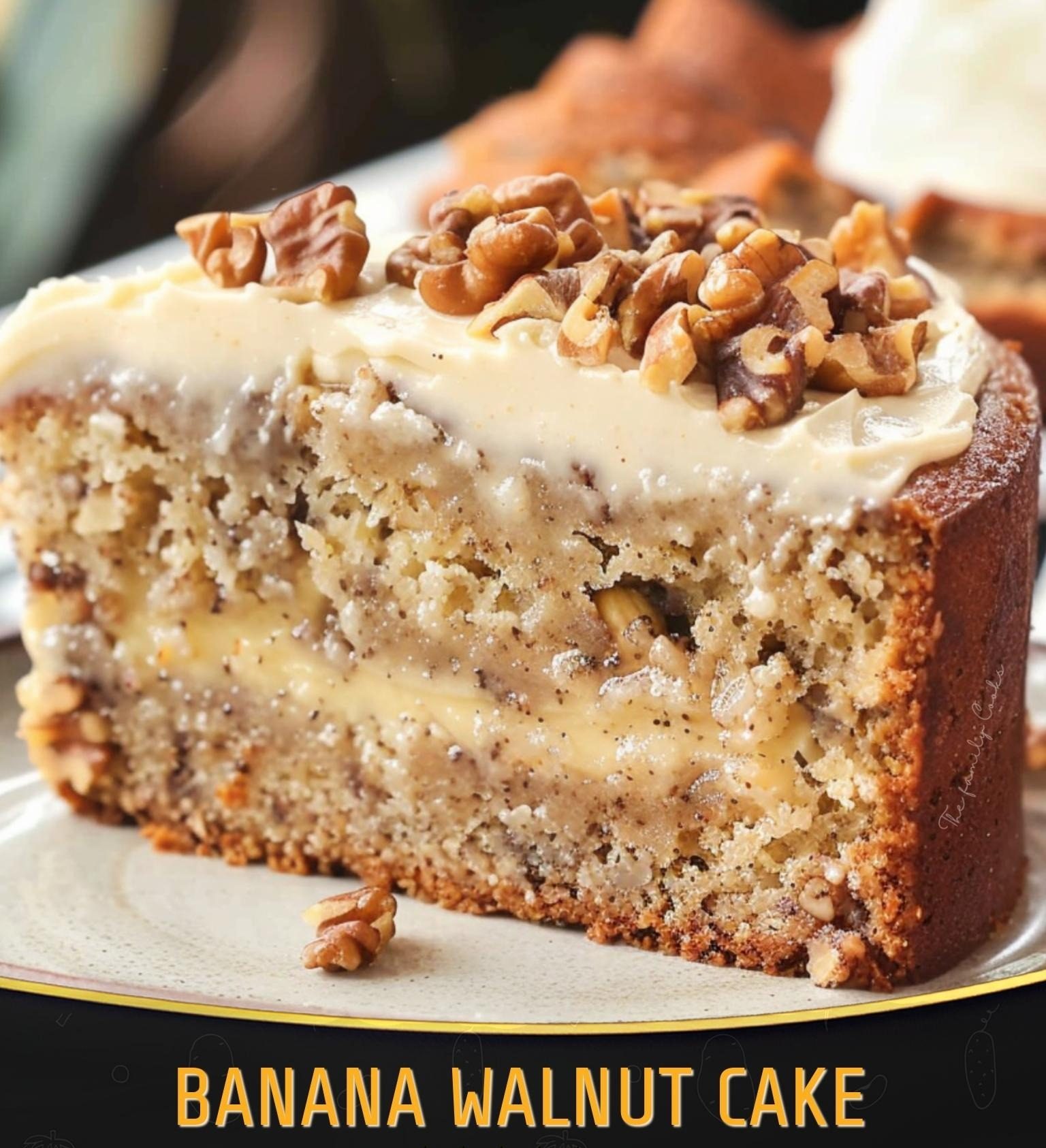 Banana Walnut Cake