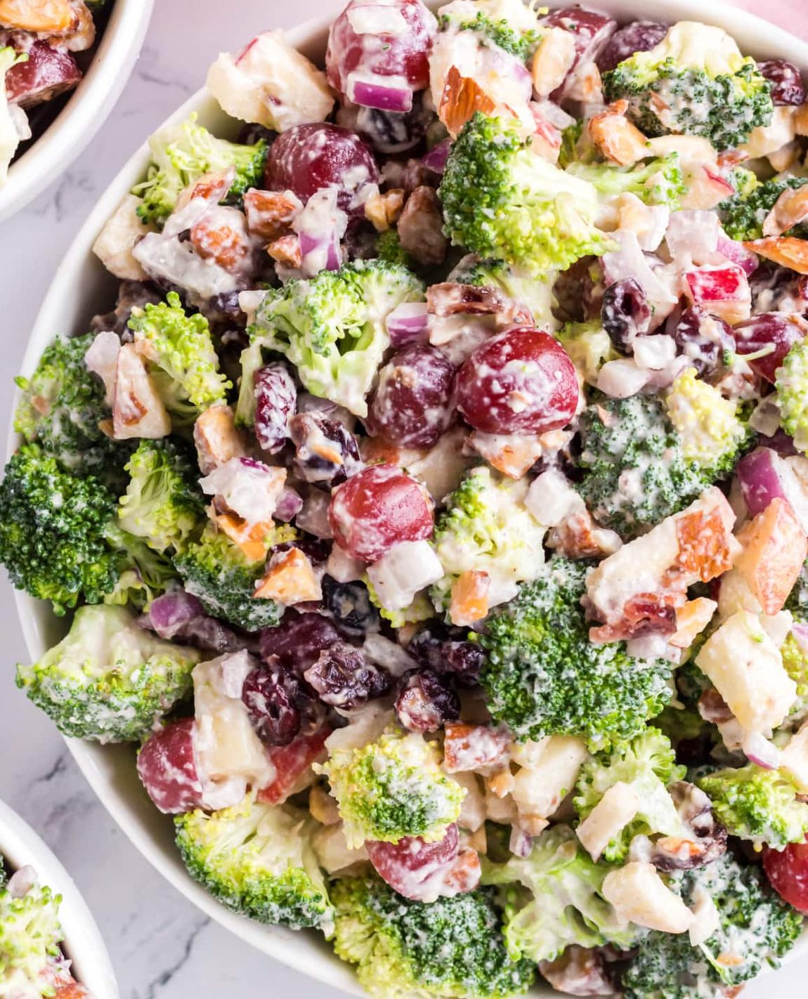 BROCCOLI SALAD WITH SUNFLOWER SEEDS & CRANBERRIES