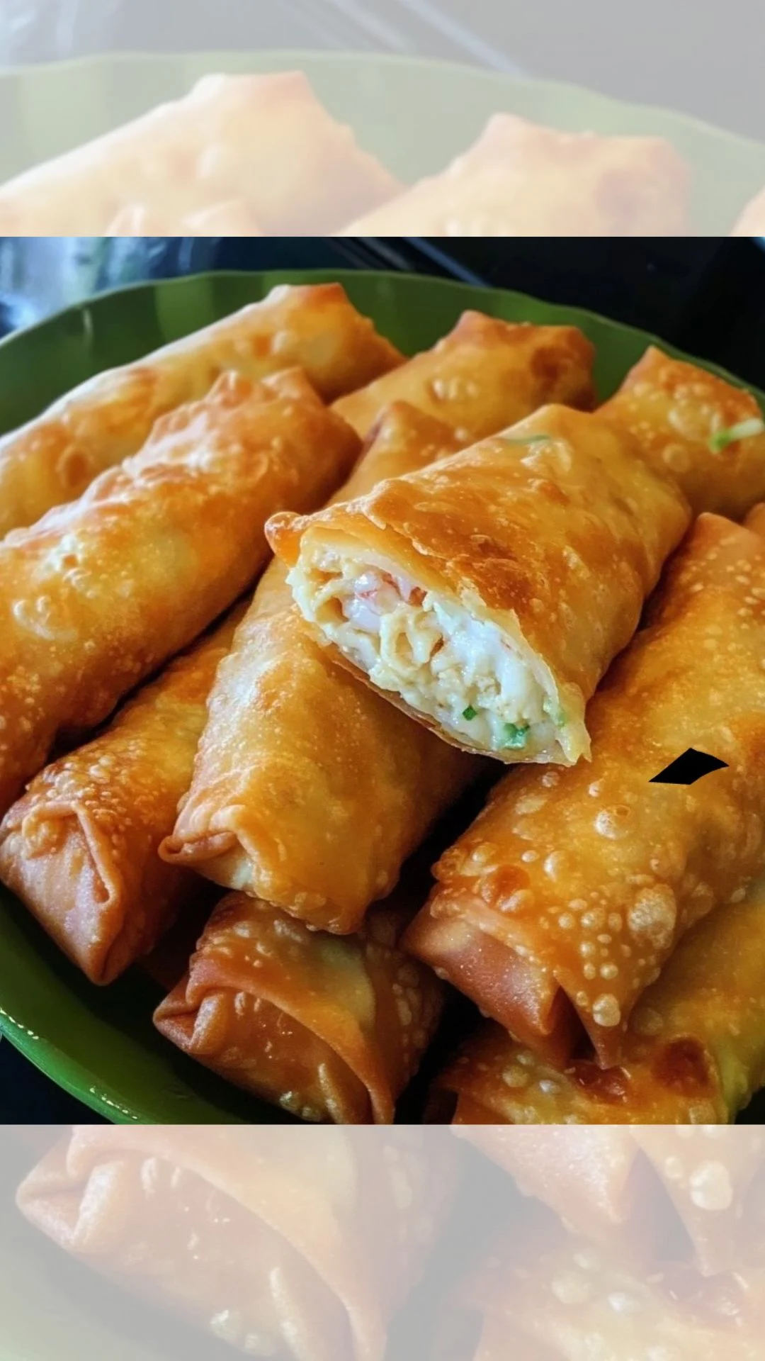 CRAB RANGOON EGG ROLLS