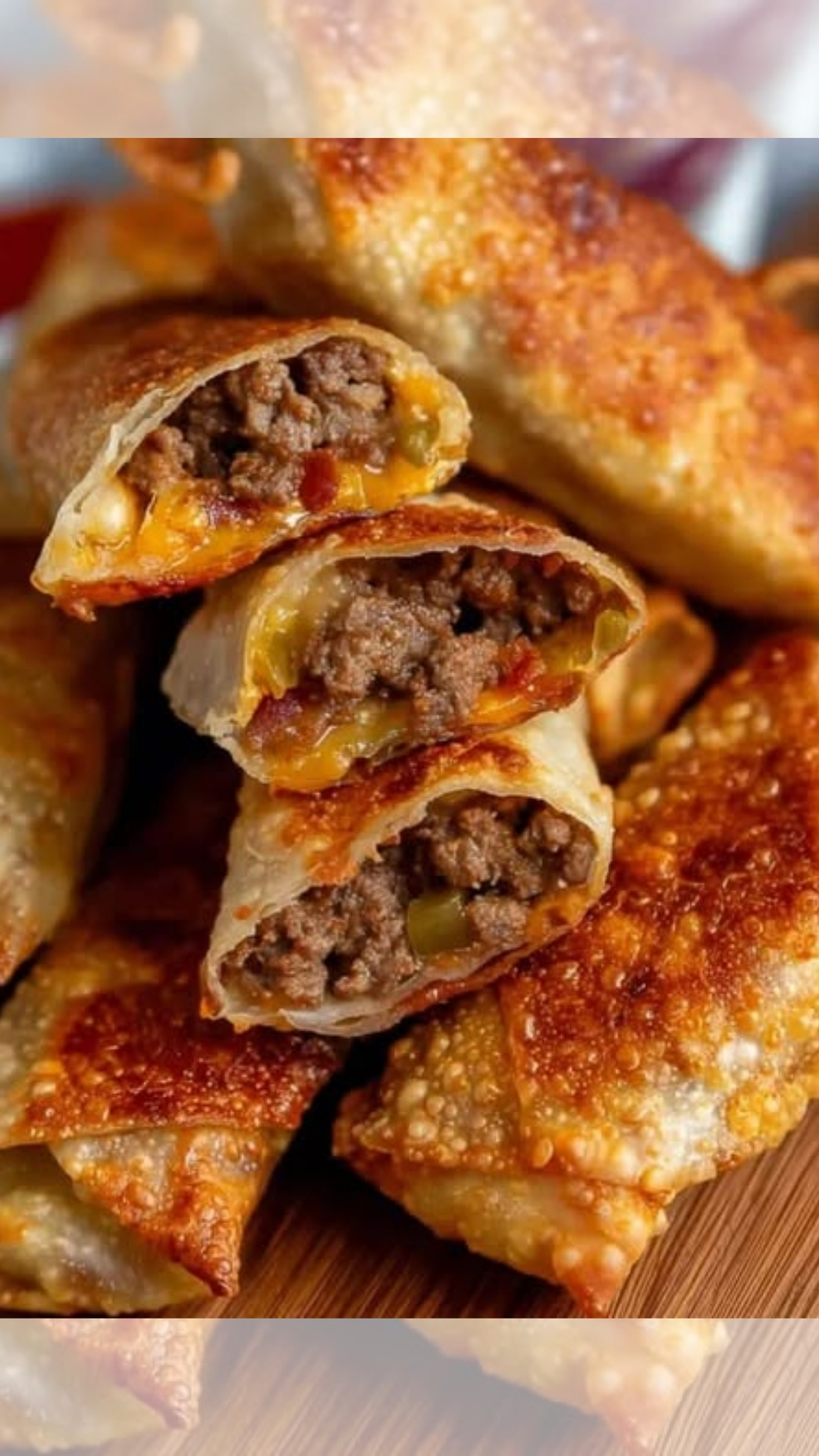 Cheeseburger Egg Rolls