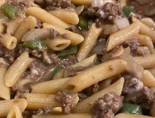 Philly Cheesesteak Pasta