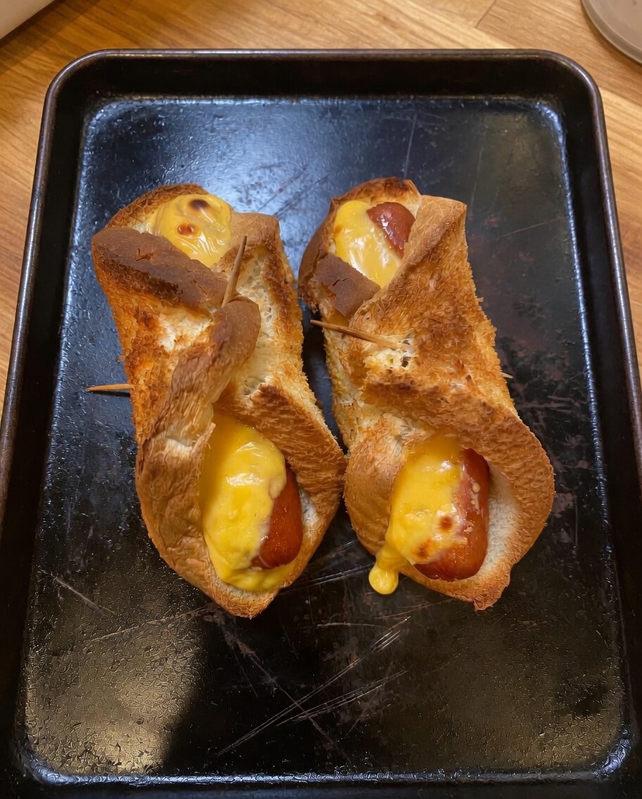 TOASTED HOT DOG ROLL-UPS